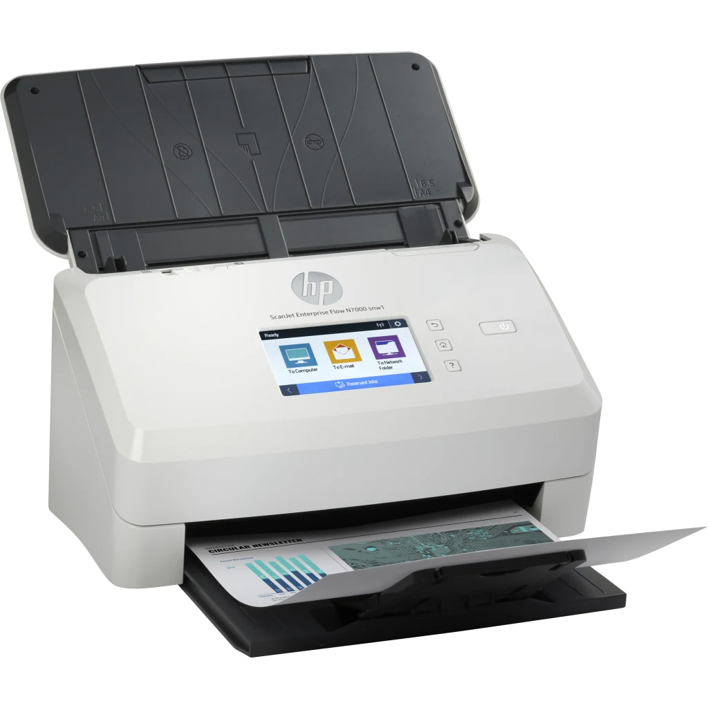 Imagen 2 de Escáner de Escritorio HP ScanJet Enterp Flow N7000 Color Dúplex WiFi LAN USB