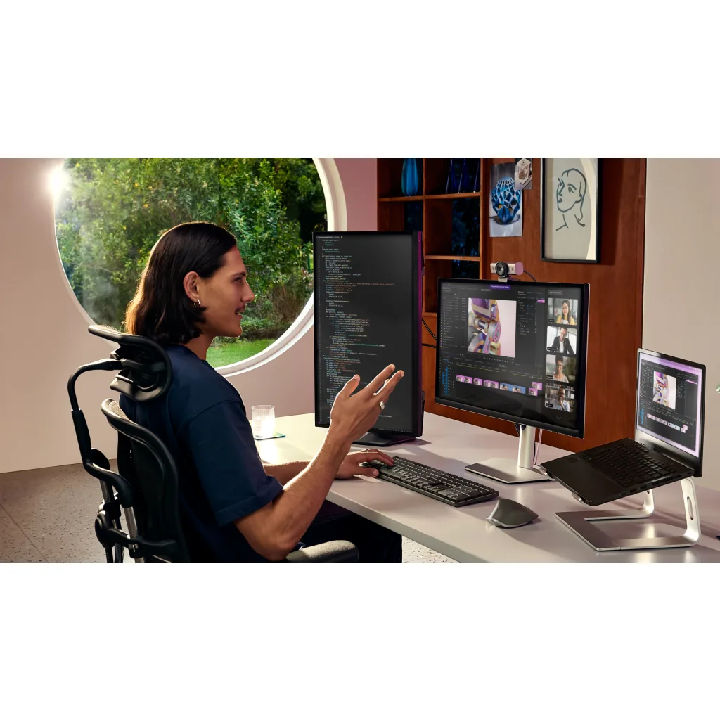 Imagen 3 de Cámara Web Logitech MX BRIO, 4K UHD Comp. Teams, Zoom Google Meet, Streamlab OSB