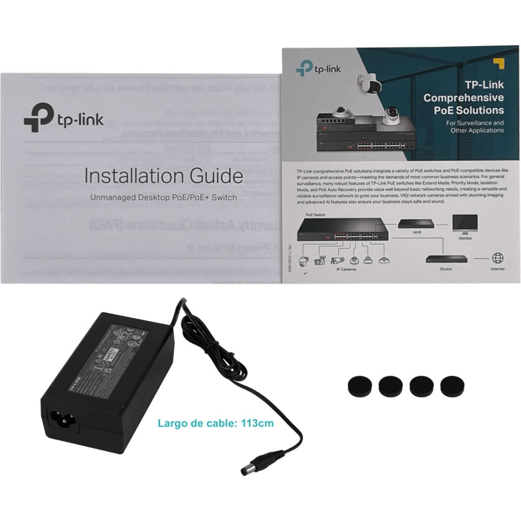 Imagen 3 de Switch TP-Link TL-SF1009P 8+1 Puertos (AUTO MDI/MDIX, 1.8 Gbps, PoE+, 65W)
