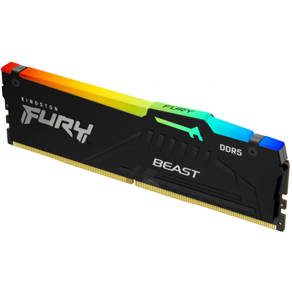 Memoria RAM 32GB DDR5 5200MHz DIMM CL40 Non-ECC 1.25v 288pFURY BeastBlackRGB Exp