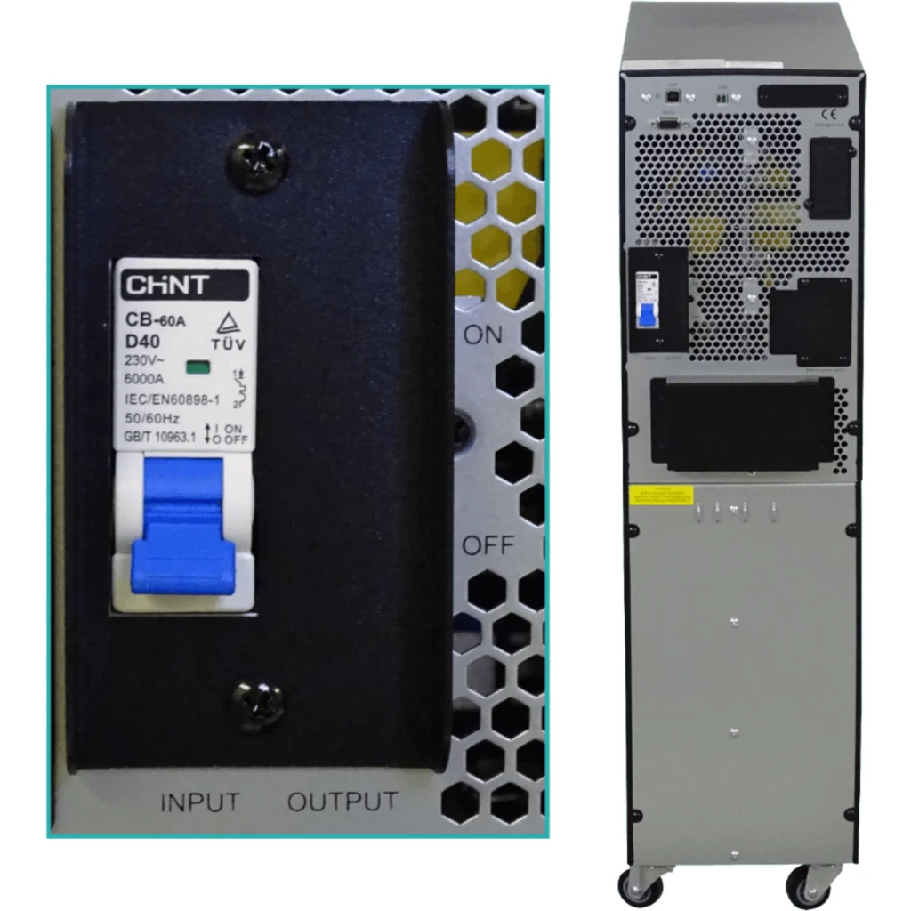 Imagen 2 de ENERSAFE 832WH 6KVA 6000W 0ms 16x9AH Expandibl-192VDC UPS Torre Online