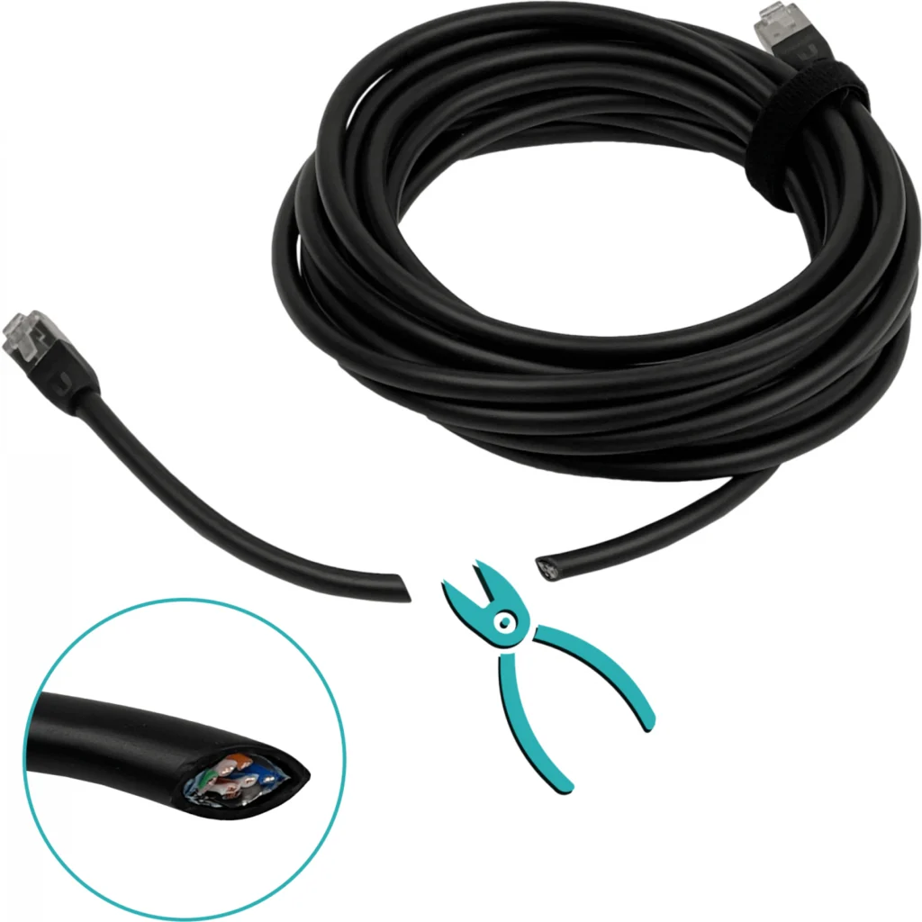Imagen 4 de UBIQUITI 5mt Negro F/UTP Cat5e Cable UACC-Cable-Patch-Outdoor-5M-BK