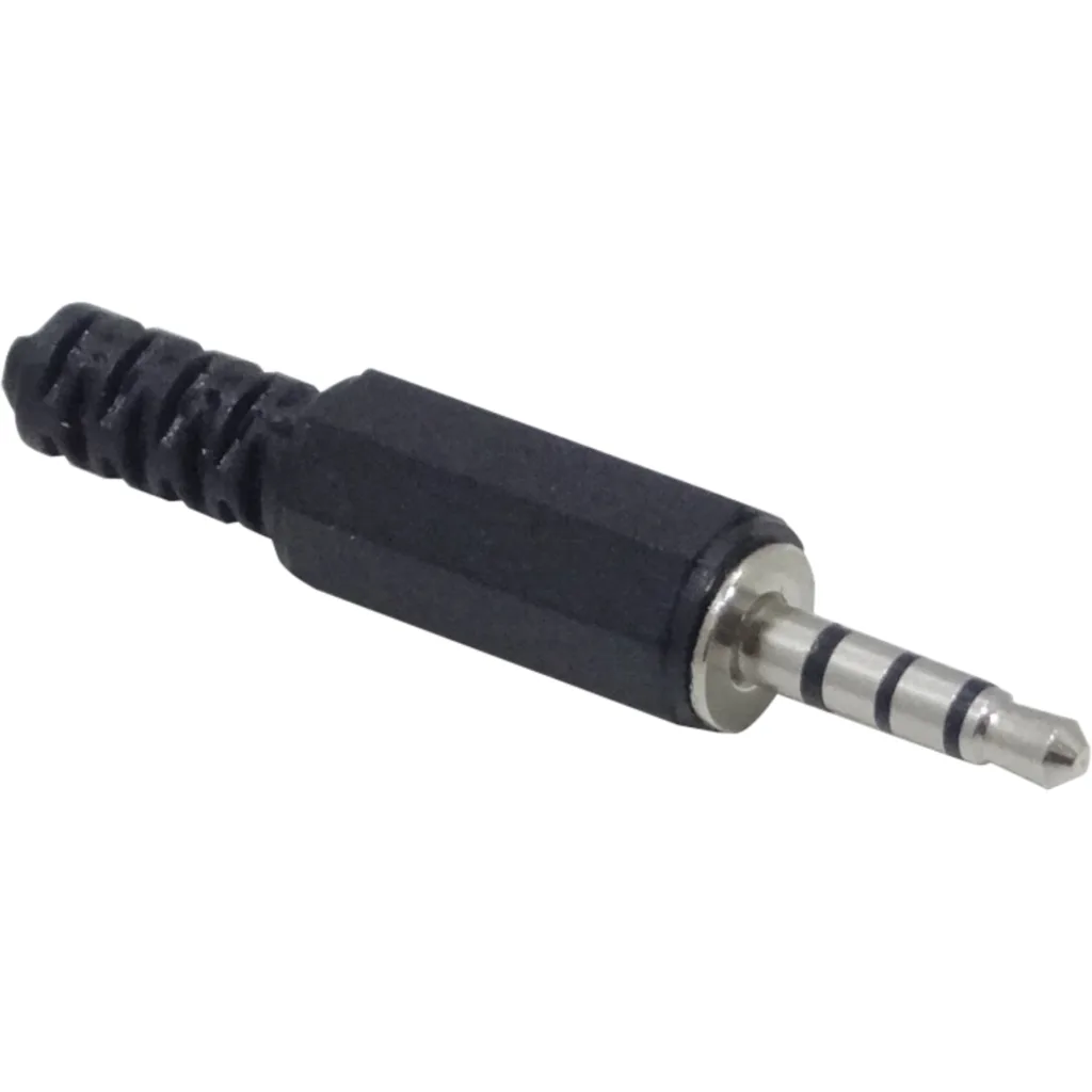 Imagen 2 de Conector 4-pin 3,5mm-Macho Audio Video Phone-1/8 Soldable 3.5mm