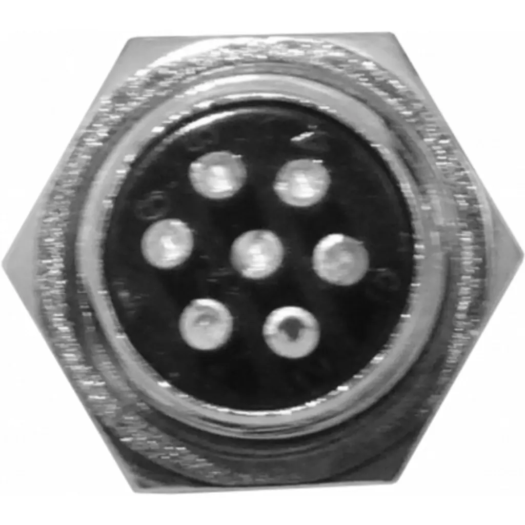 Imagen 1 de 7-pin Macho Chasis Conector GX12 Soldable Aviacion