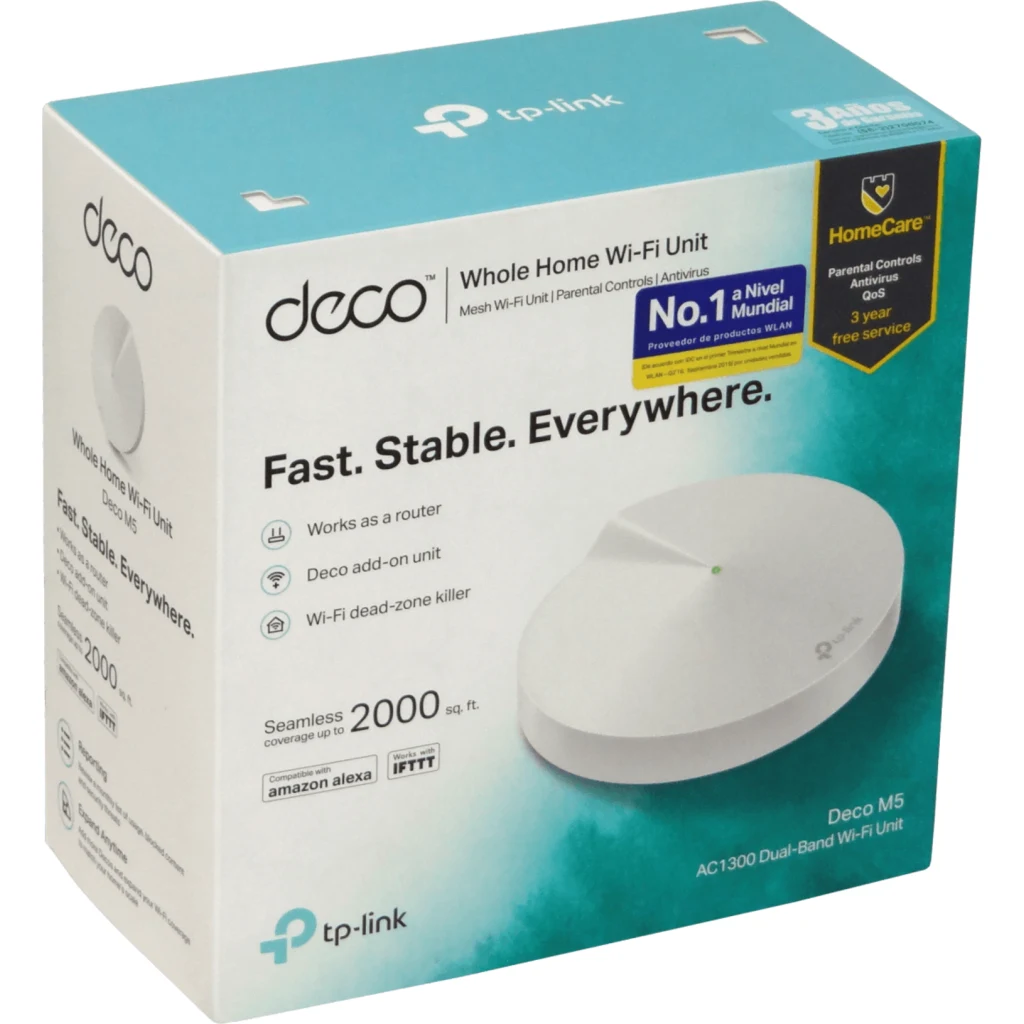 Imagen 2 de TP-LINK 1-unid 2-1000 AC1300 Router Mesh 2,4GHz/5GHz 400/867mbps 120mm