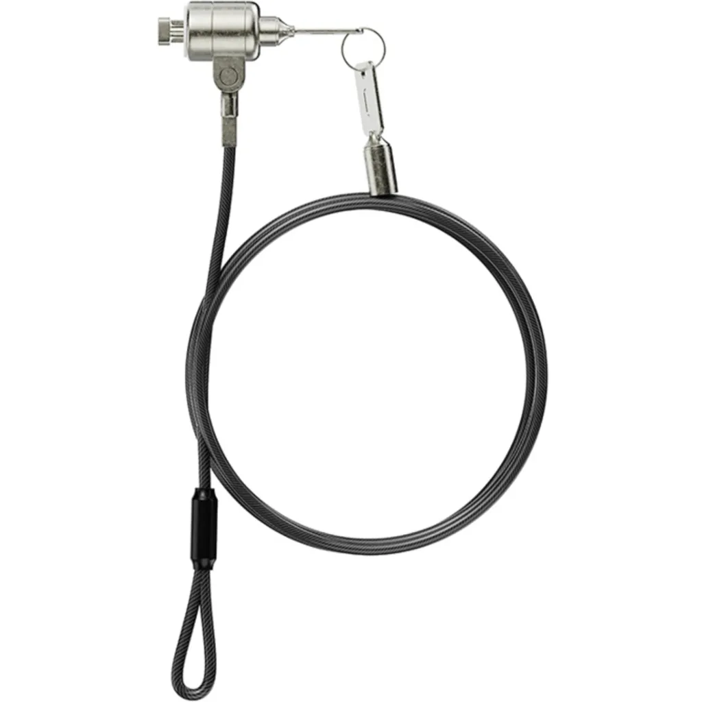 Candado de Seguridad KlipX KSD-350 c/llave slot estandar T-bar tipo K largo 2mts