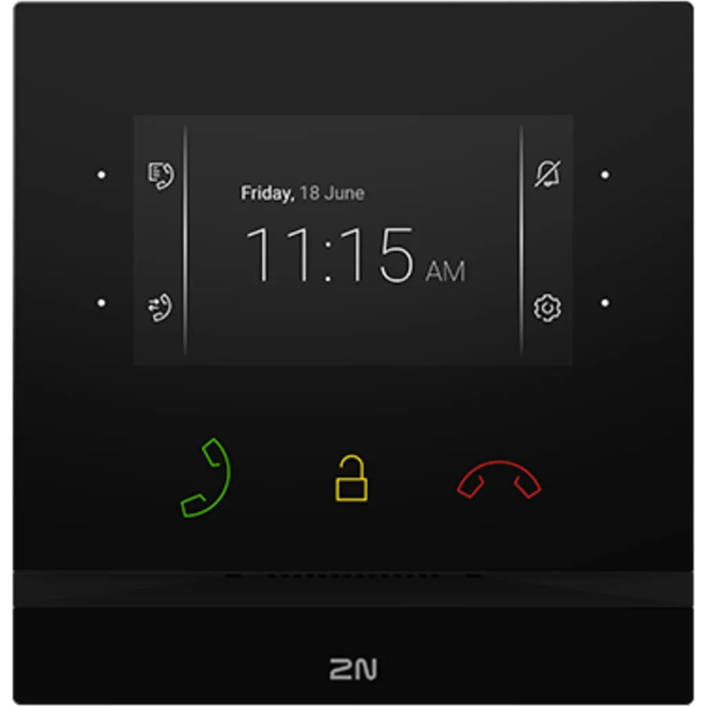 Imagen 1 de 2N Indoor Compact - Unidad de respuesta - cableado - 10/100 Ethernet - negro
