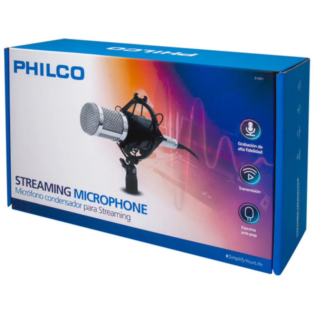 Imagen 1 de STUDIO MICROPHONE CON SOPORTE HI-FI