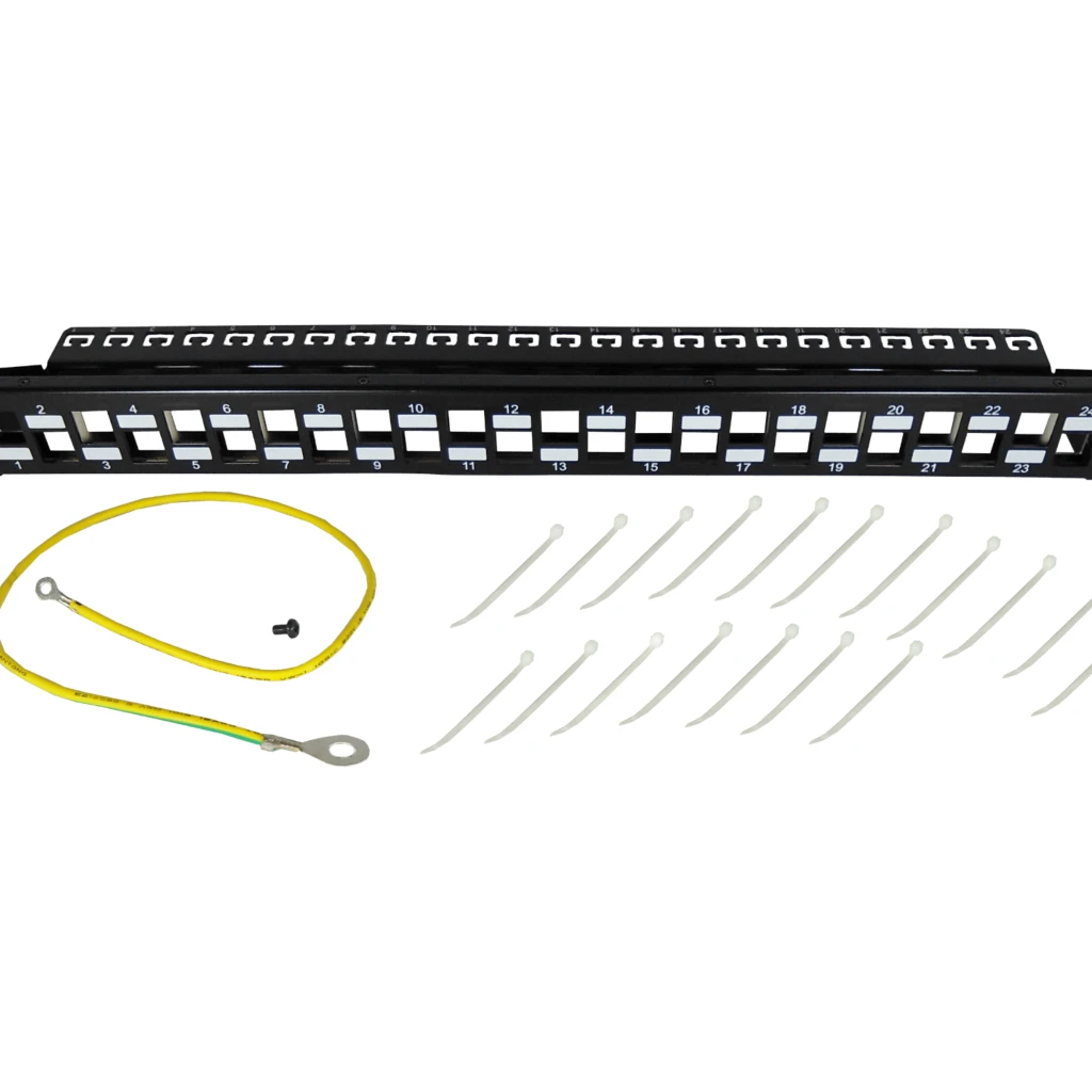 LINKMADE METAL REQ-24-KEYSTONE C/SOPORTE PATCHPANEL 1U VACIO UNLOADED