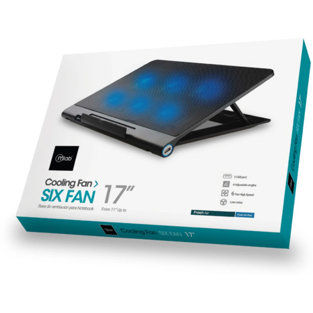 Imagen 2 de MLAB BASE VENTILADOR NOTEBOOK SIX FAN 8