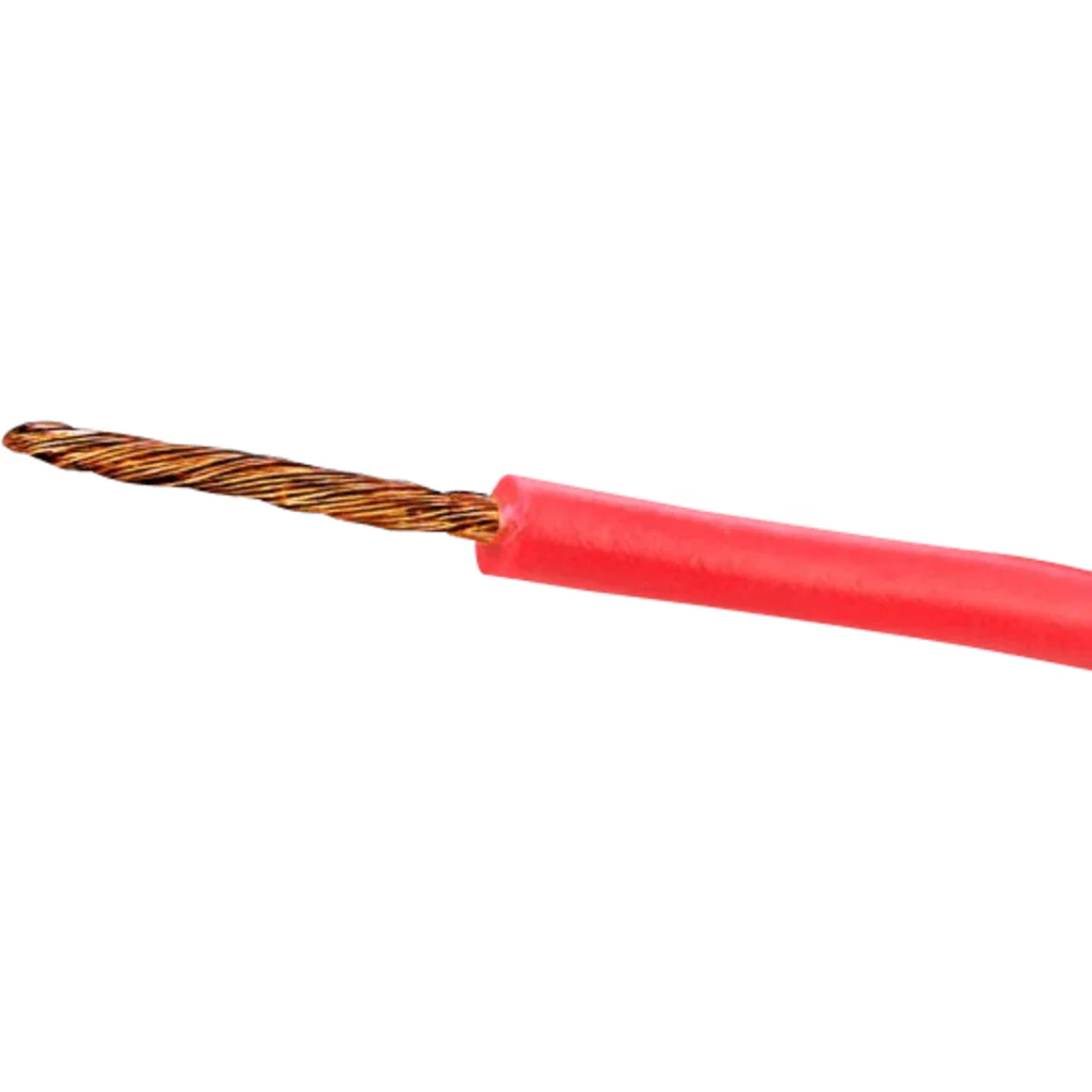 Imagen 1 de Rojo 1x26awg Cobre 0,13mm2 100mt Cable Conductor Aislado PVC 7x0,15mm