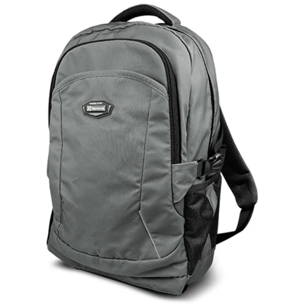 Mochila KlipX TrendTrek para Notebook 15.6" Polyester Repelente agua Color Gris