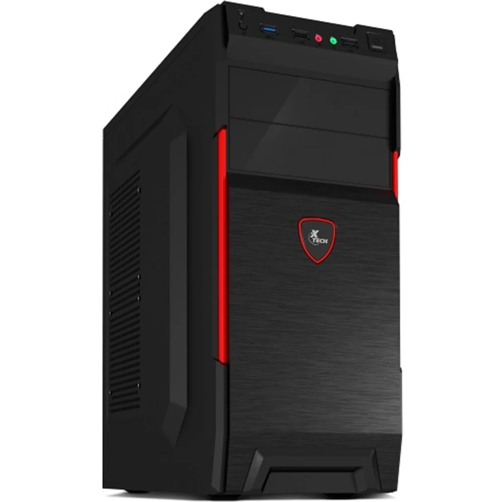 Gabinete XTech XTQ-214 Micro ATX 600W 2 USB 2.0 1 USB 3.1 Gen1 Negro