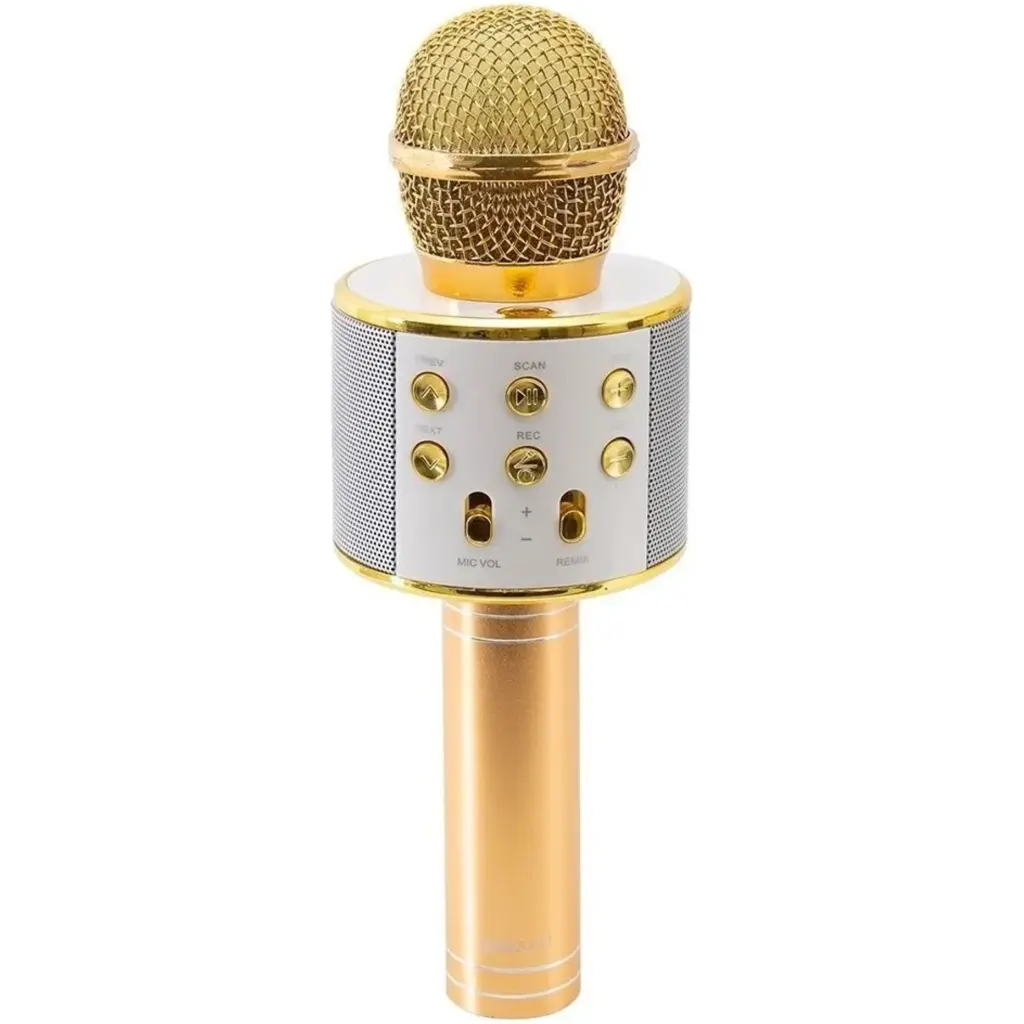 MICROFONO KARAOKE MK003 DORADO