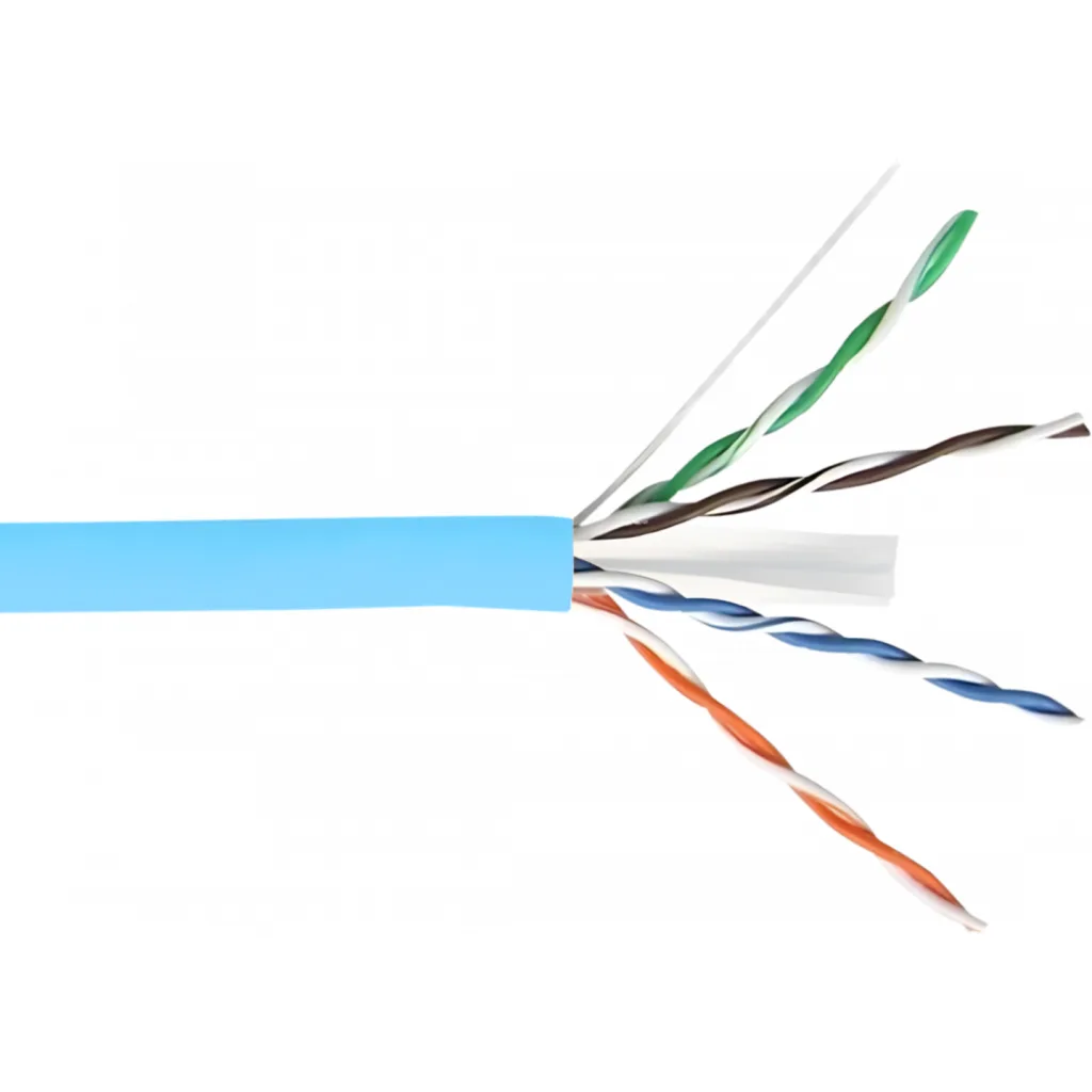 Cable de Red Linkmade CAT6 UTP LSZH Unifilar Cobre caja 305mts Color AZUL