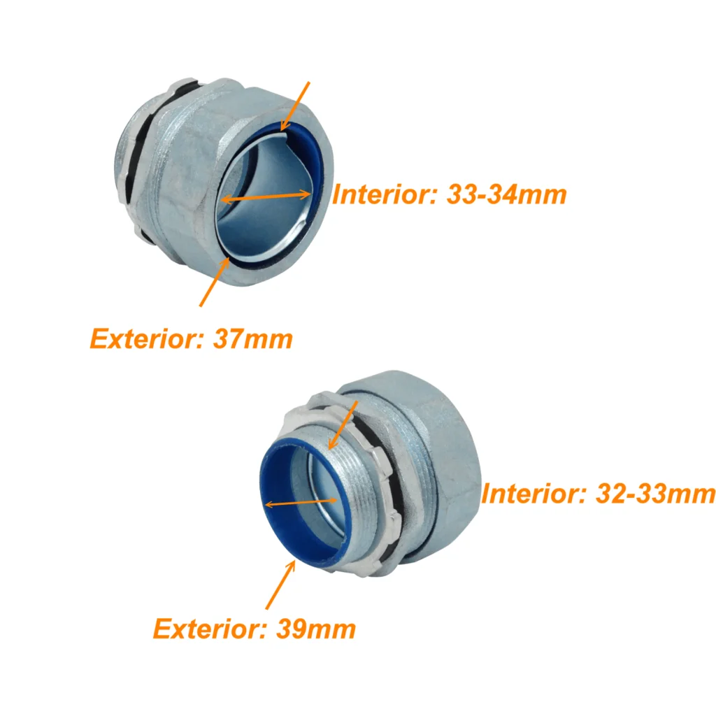 Metalico 40mm Prensa Estopa para Flexible Aislacion IP65