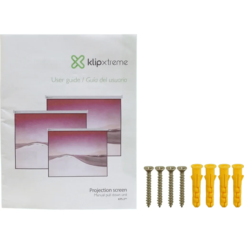 Imagen 4 de KLIPX Telon Mural 1,7mt x 1,3mt 4:3 blanco 172x130cm KPS-302
