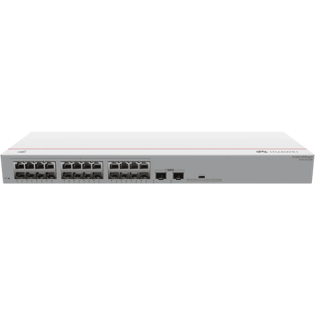 Imagen 3 de S110-24T2SR. Switch Huawei eKit 24 puertos 10/100/1000Base-T 2 Puertos 1GE SFP capacidad de conmutación de 52 Gbit/s capacidad de reenvió de paquetes de 38.69 Mpps