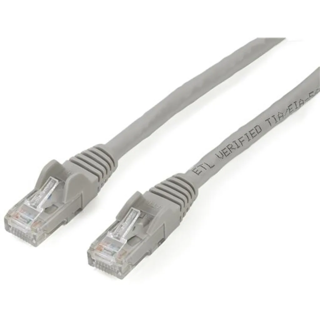 Cable de Red StarTech CAT6 GigE Ethernet RJ-45 sin Enganche 2mts Color Gris