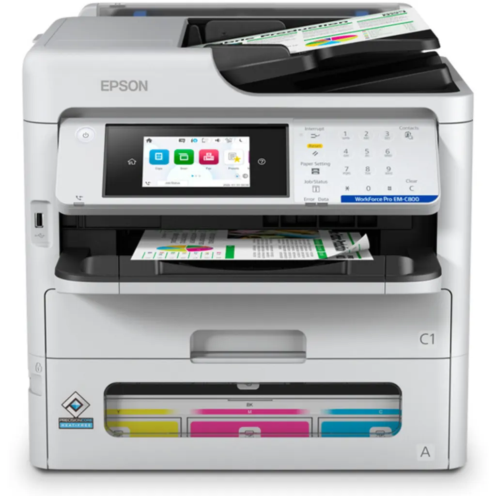 Impresora Multifunción Epson WorkForce EM-C800, Inyec tinta color WiFi LAN USB