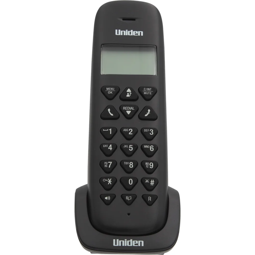 Imagen 1 de Teléfono Inalámbrico Manos libres UNIDEN AT3102BK Color negro