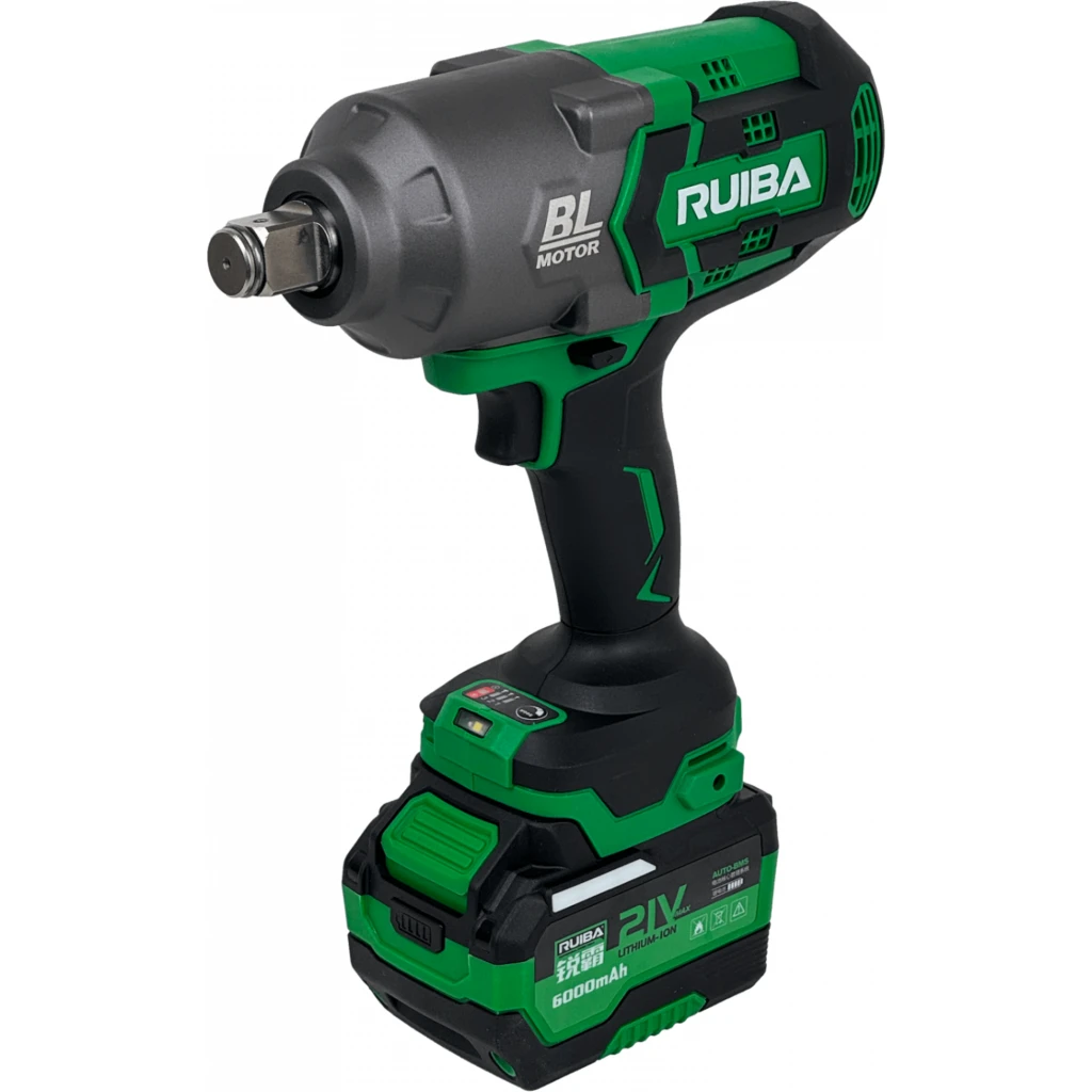 Imagen 6 de RUI Llave de impacto inlambrica 3/4-Ps ulg 19mm + 2 Bat-ion 21V 4Ah