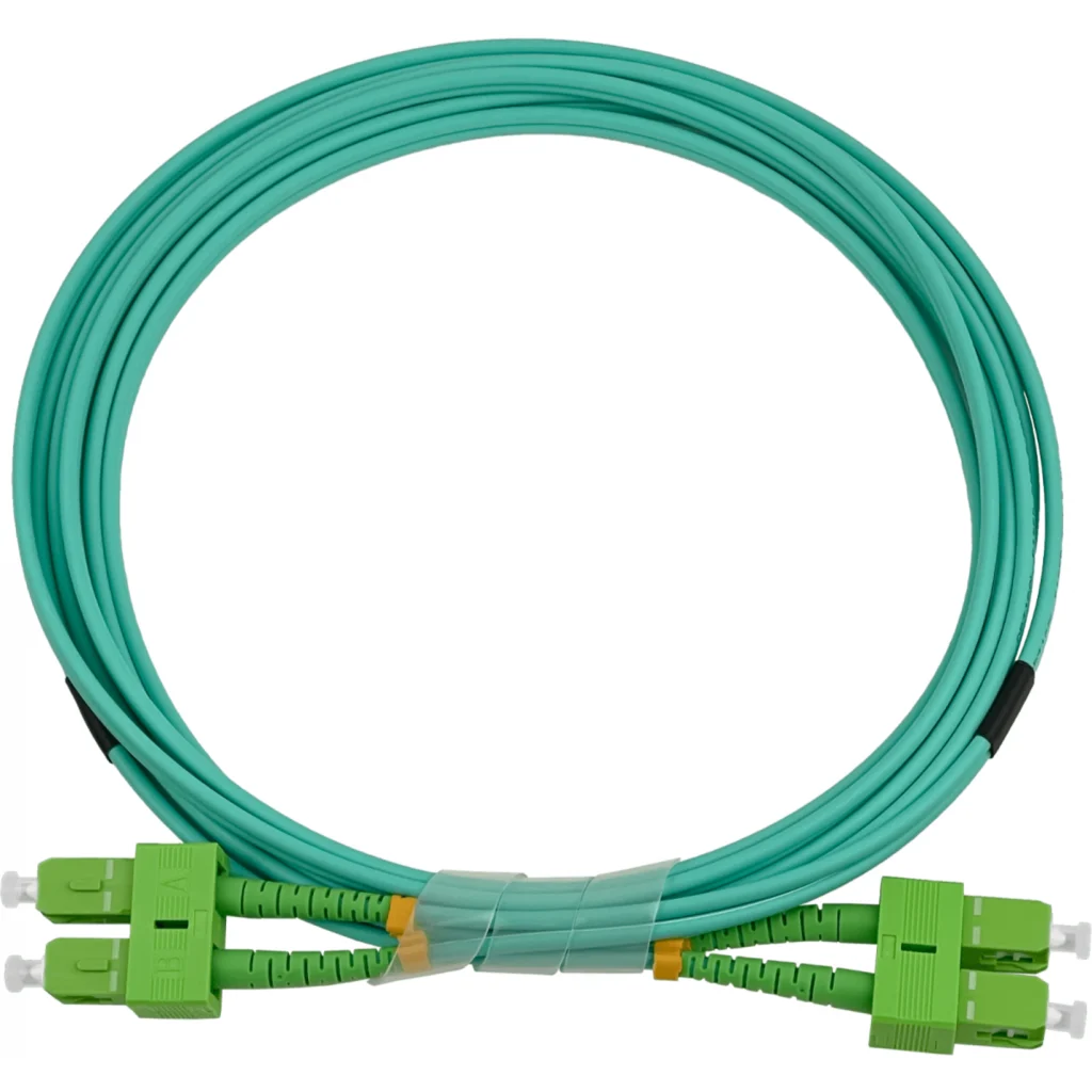Imagen 1 de 3mt SC/APC-SC/APC OM3 Multimodo MM Duplex Jumper Fibra LSZH