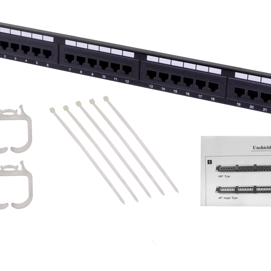 Imagen 1 de Patch Panel Linkmade 24-RJ45 CAT6 UTP  1U CERTIFIC UL