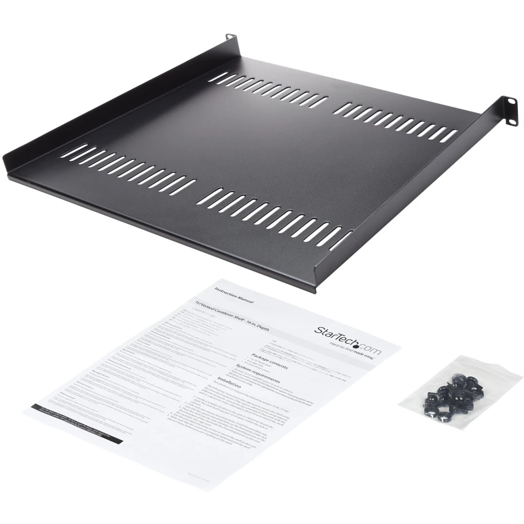 Imagen 5 de Vented 1U Rack Shelf - 16in Deep