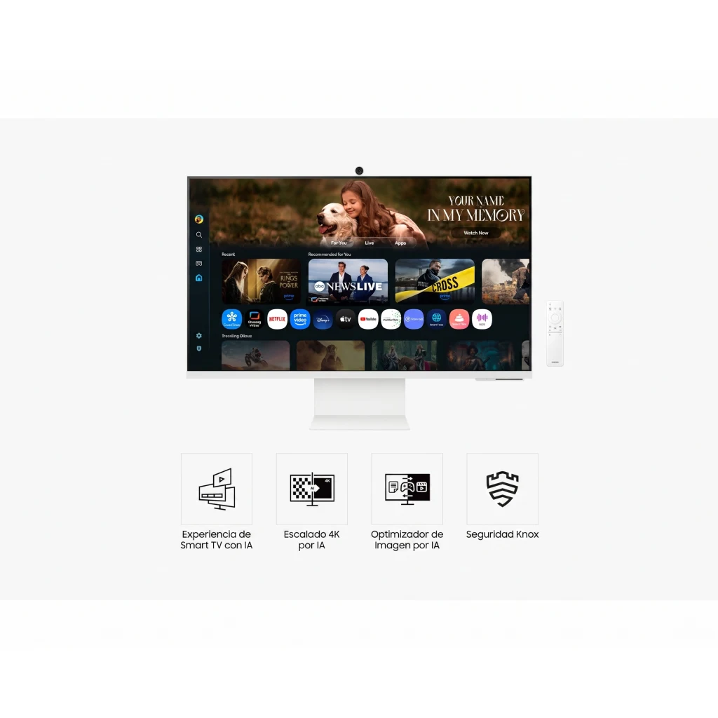 Imagen 5 de Monitor Samsung M8 M80F 32" Smart TV 4K 3840*2160 VA HDMI USB USB-C 60Hz 4ms