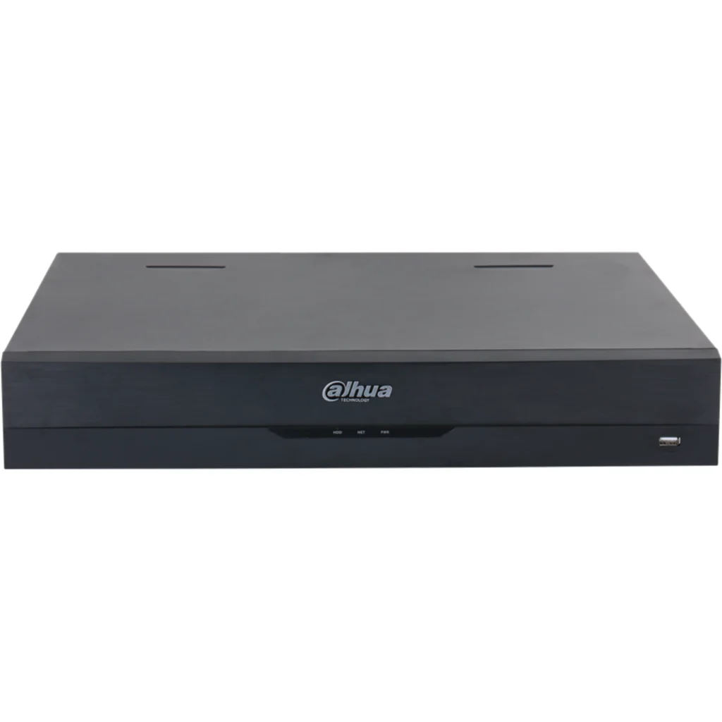 Imagen 1 de Grabador NVR Dahua 32canales 16PoE, 4 HDD hasta 16TB IA Perimetral Protection AN