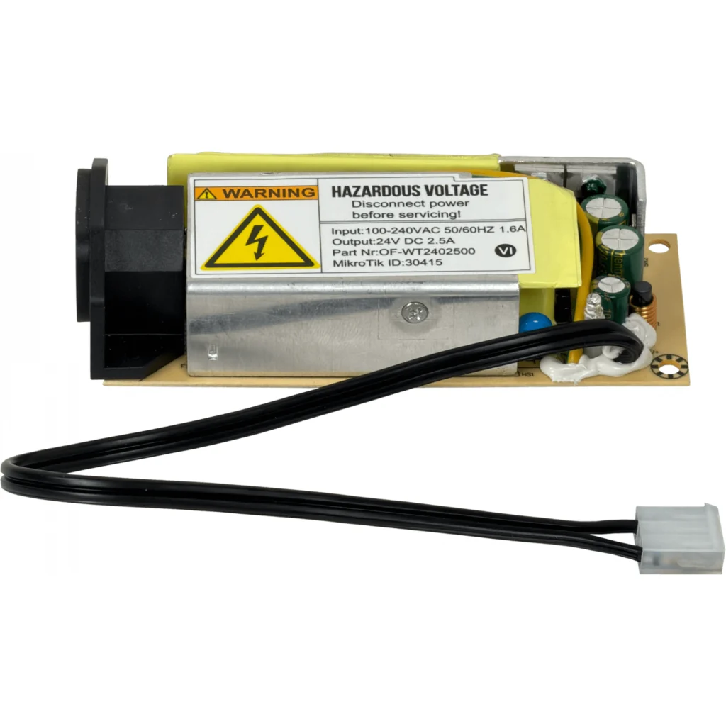 Imagen 2 de MIKROTIK req-cable 24V 2,5A 100-240V C14 Fuente Repuesto CCR WT2402500