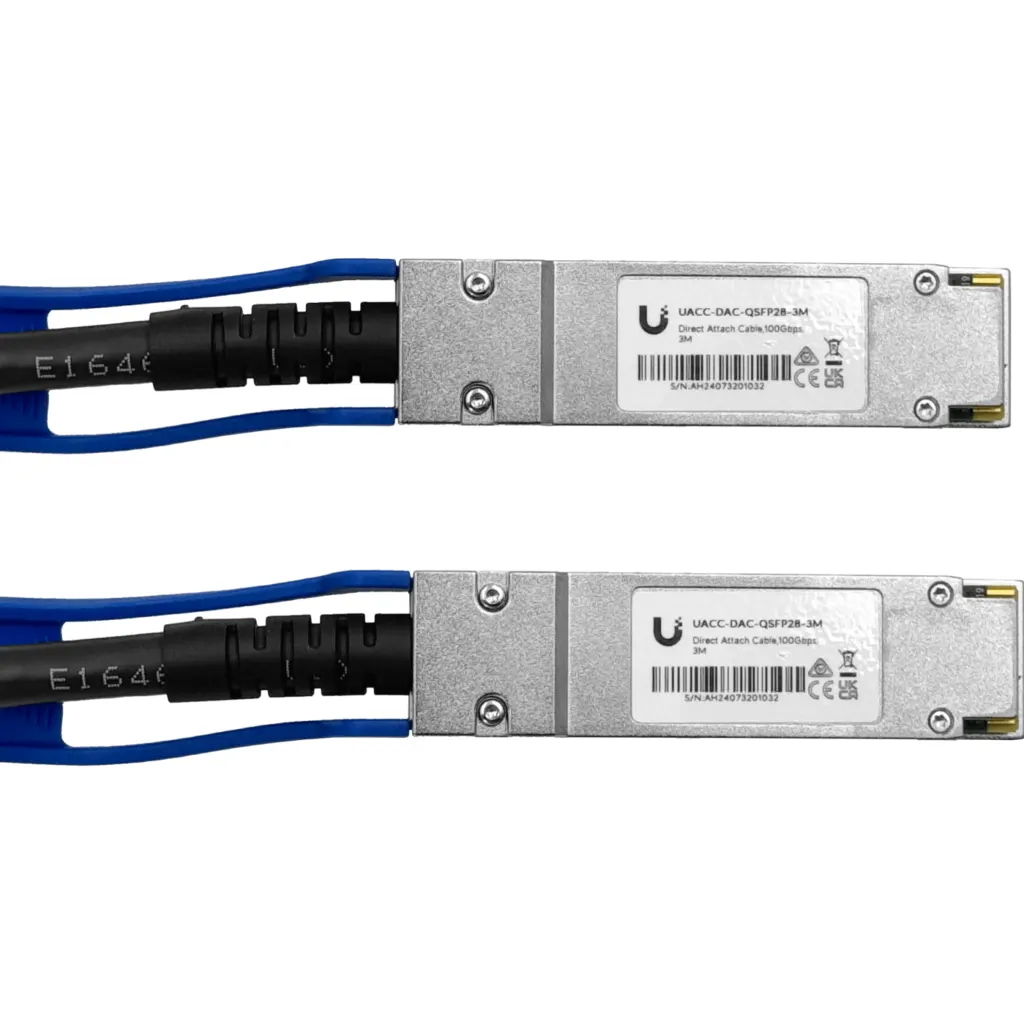 Imagen 1 de UI 3mt QSFP28-100G Cable Directo DAC Cobre 30AWG UACC-DAC-QSFP28-3M