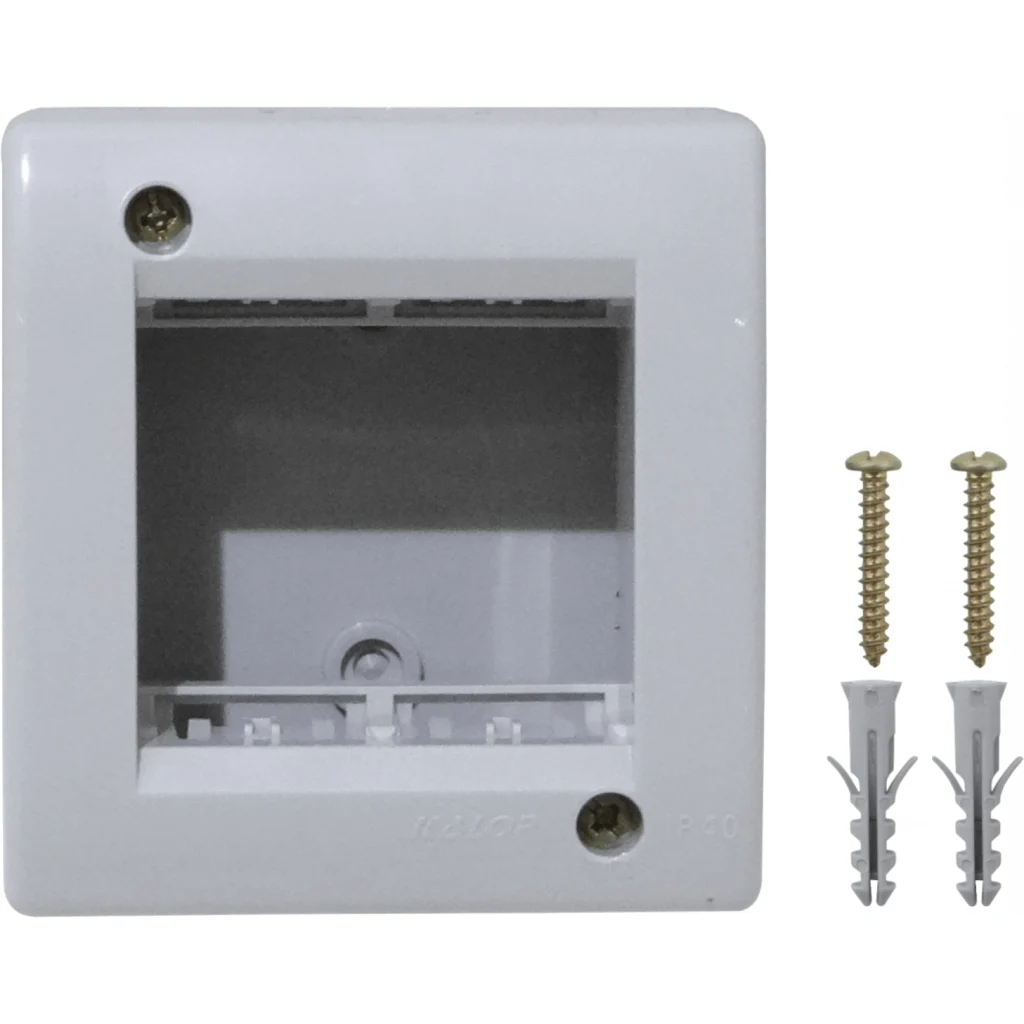 KALOP s/Tapa 2-Modulos Caja Gris IP40 2-Puestos Sigma KL42013