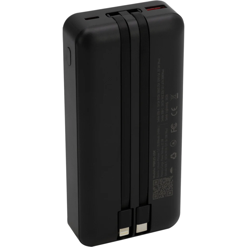 Imagen 1 de Power Bank Philco PBK25-20K 20.000mAh  PD 22.5W Color negro