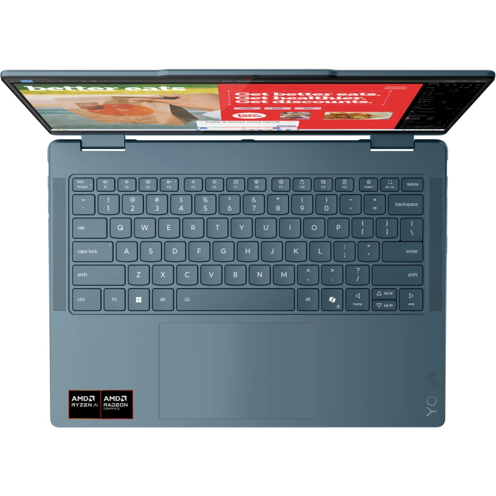 Imagen 8 de Notebook Lenovo Yoga 7 2in1 14AKP10 AMD Ryzen AI 7 350 32GB 1TB 14" Touch W11H