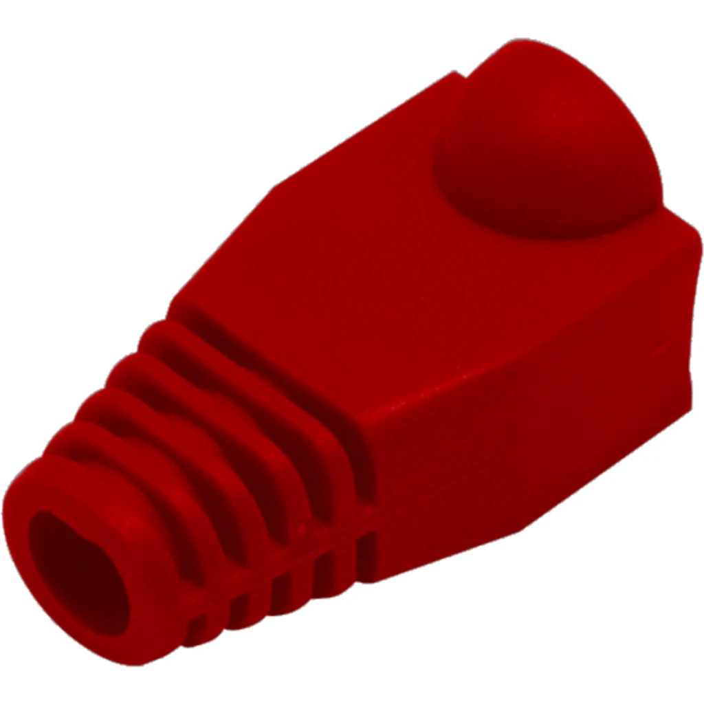 Imagen 3 de BOLSA 100 UNIDADES CAPUCHON p/RJ45 Color Rojo