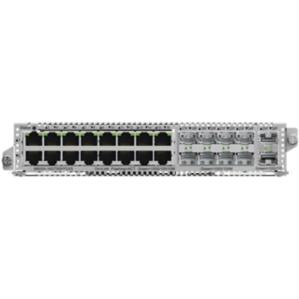 Imagen 1 de M6000-16GT8SFP2XS. Slot Modular para NBS6002 con 16 puertos de cobre, 8 puertos SFP 1Gbps, 2 Puertos