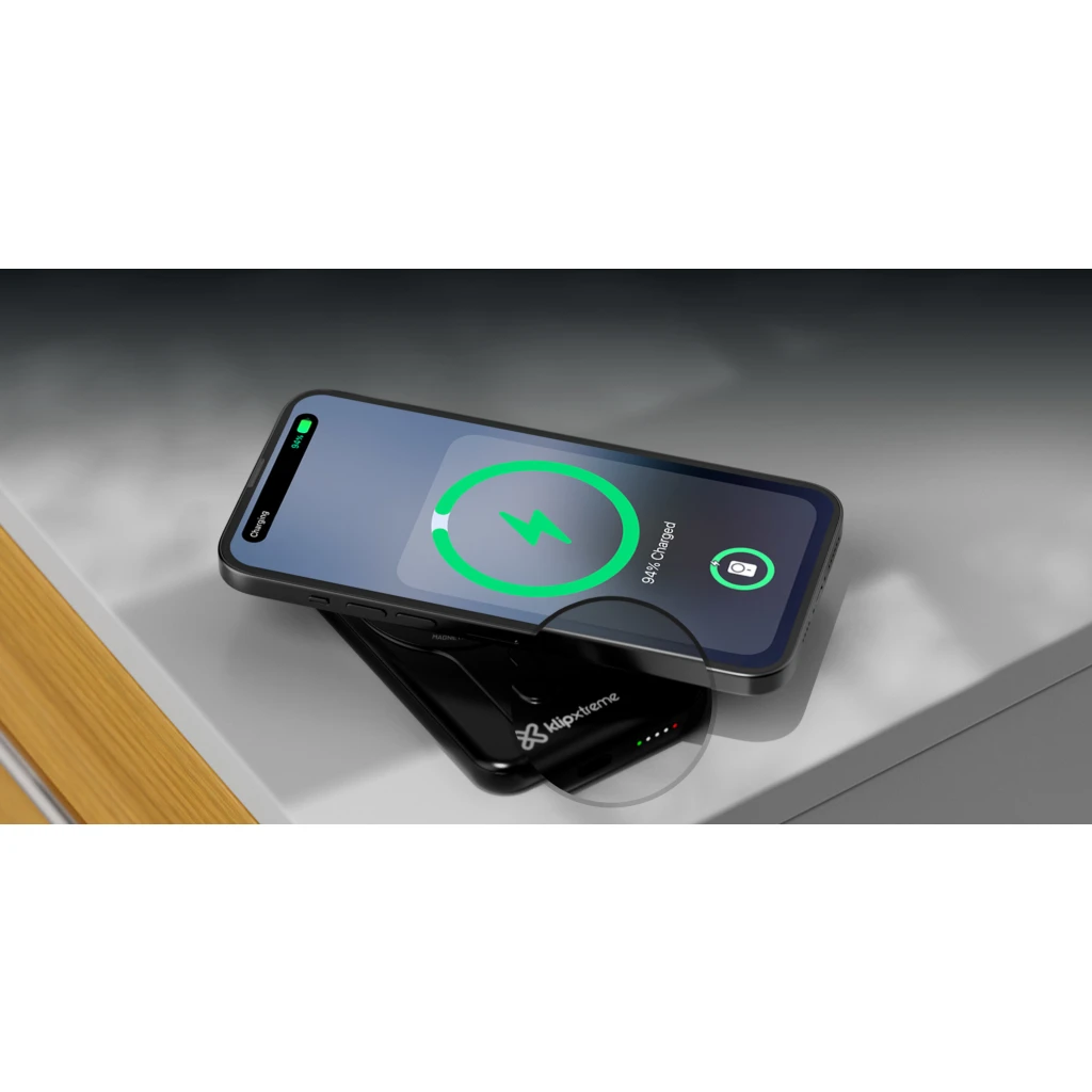 Imagen 16 de Klip Xtreme - Power bank - 24 pin USB-C - Lithium polymer - Para Smartphones - Wireless Charging