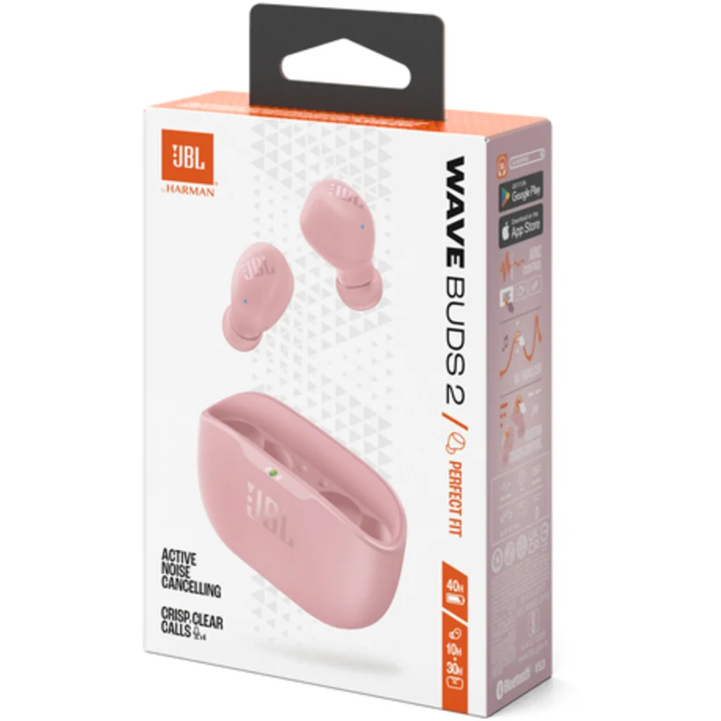 Imagen 9 de Audífonos Inalámbricos InEar JBL Wave Buds 2, c/Mic Cuna de Carga Color Rosado