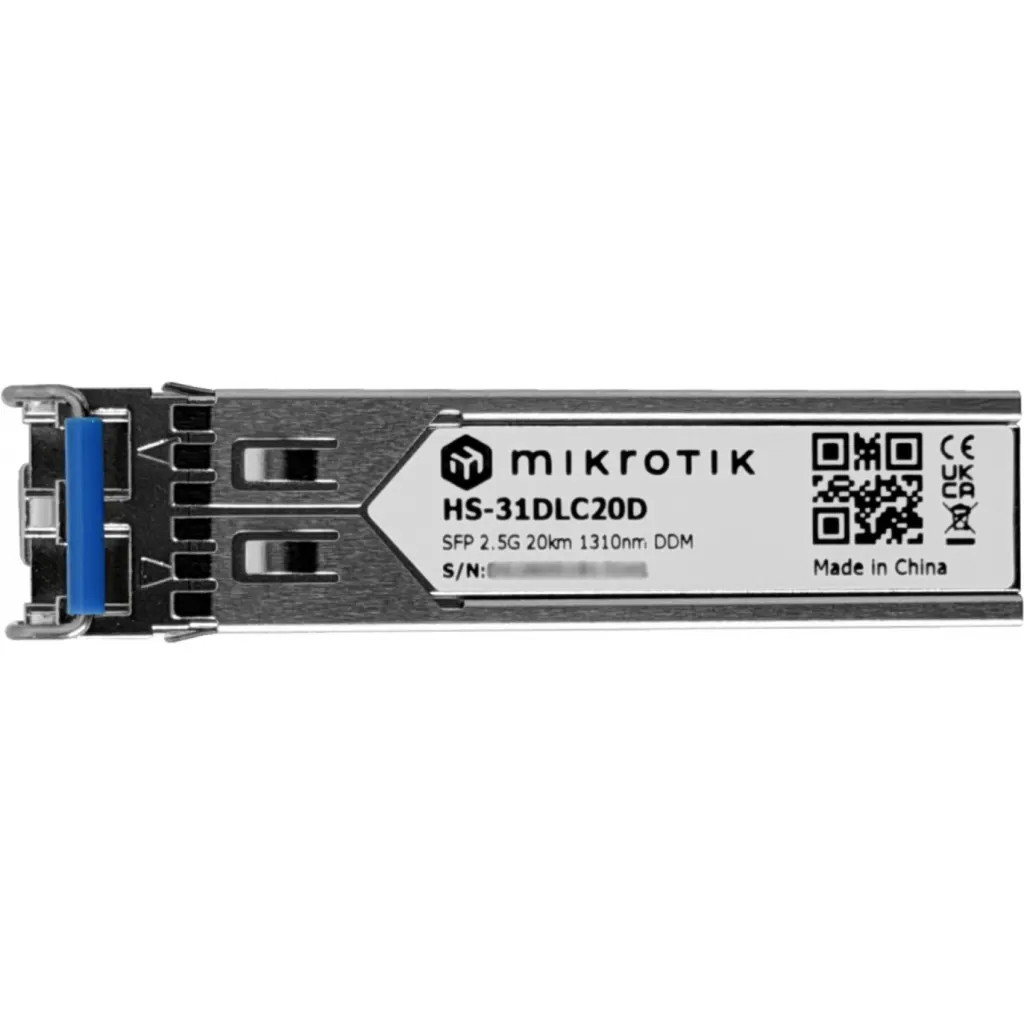 Imagen 2 de MIKROTIK 2,5G 2-LC 20Km SM 1330nm Modulo SFP 2,5Gbps Gigabit DDM