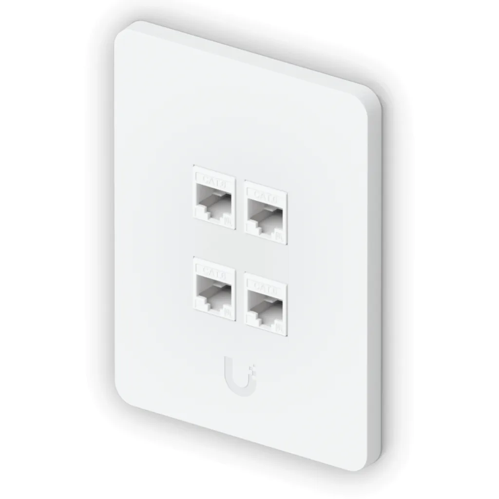 Imagen 4 de UI 1-unidad Blanco 4-Keystone Vertical Faceplate Pintable 118x88mm