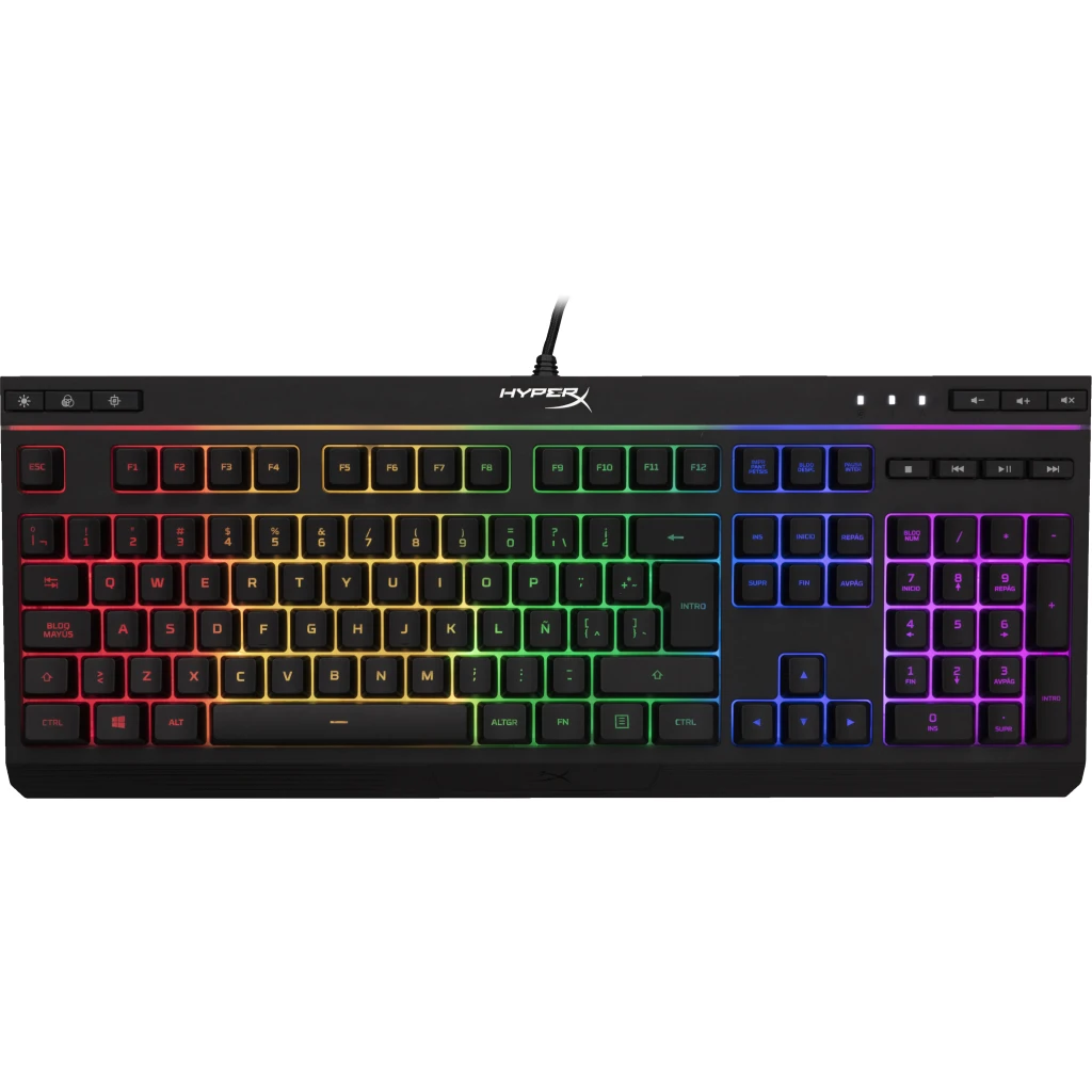 Teclado Gamer Alámbrico HyperX Alloy Core RGB 6 modos LED y 3 niveles de brillo