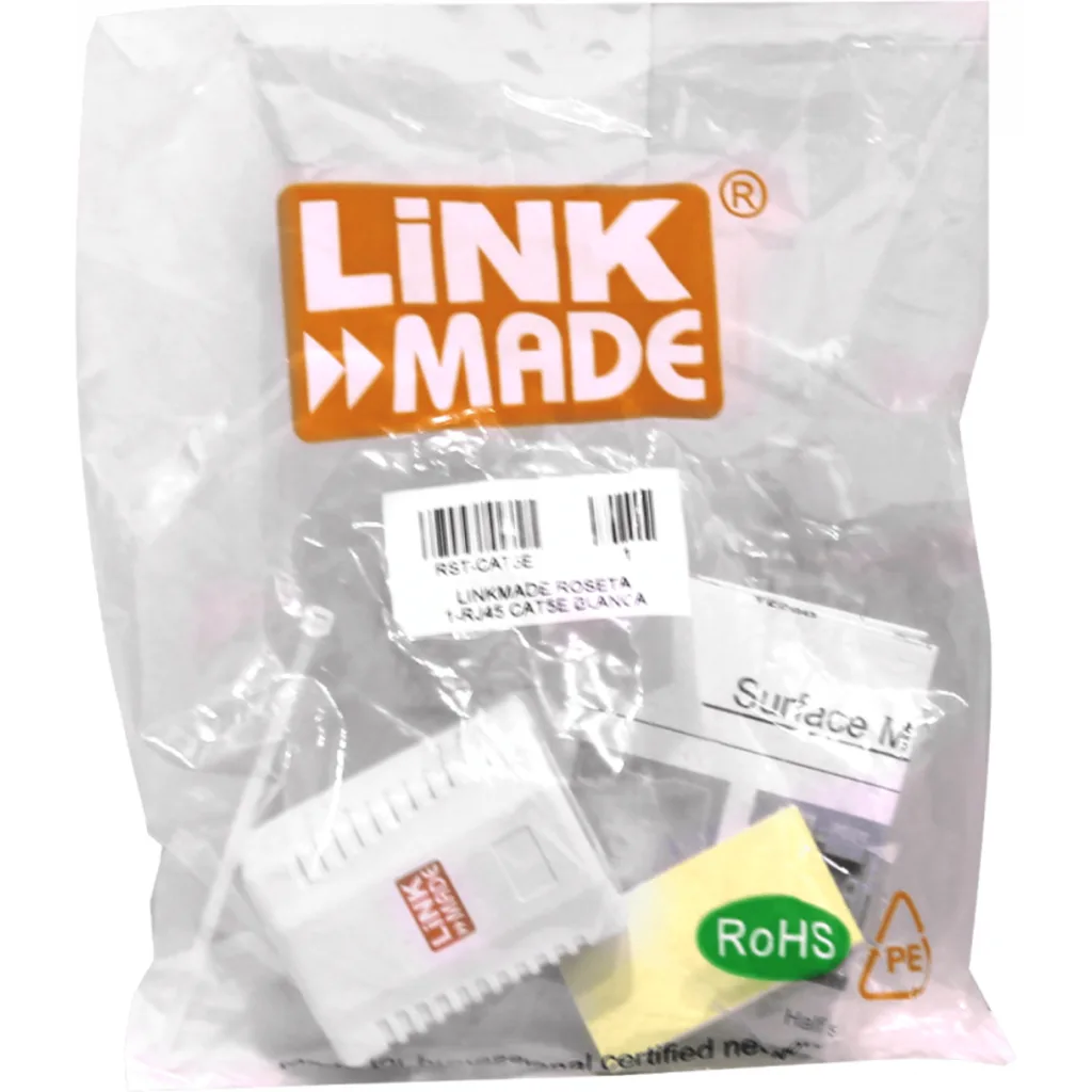 Imagen 3 de Roseta 1-RJ45 Cat5e UTP 66x49x25mm UL-NTW60300