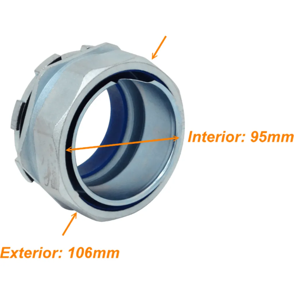 Metalico 90mm Prensa Estopa para Flexible Aislacion IP65