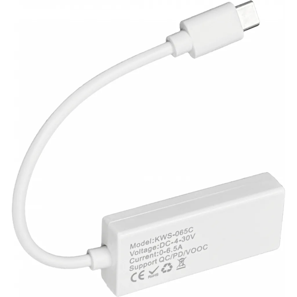 Imagen 1 de Tester Digital USB-C 4-30VDC 0-6,5Amper 0-195Wats