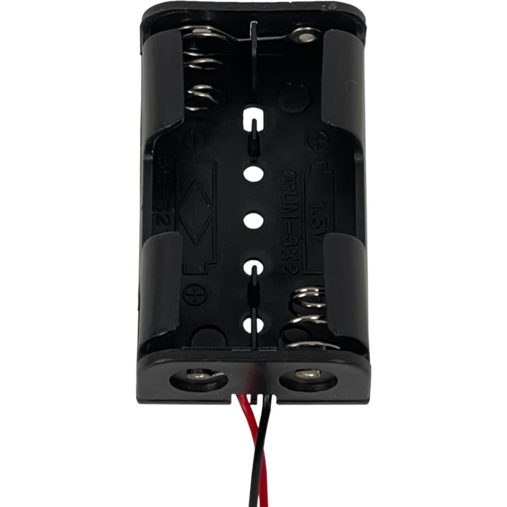 Imagen 1 de Porta-Pila 2-AA Negro Cable-10cm