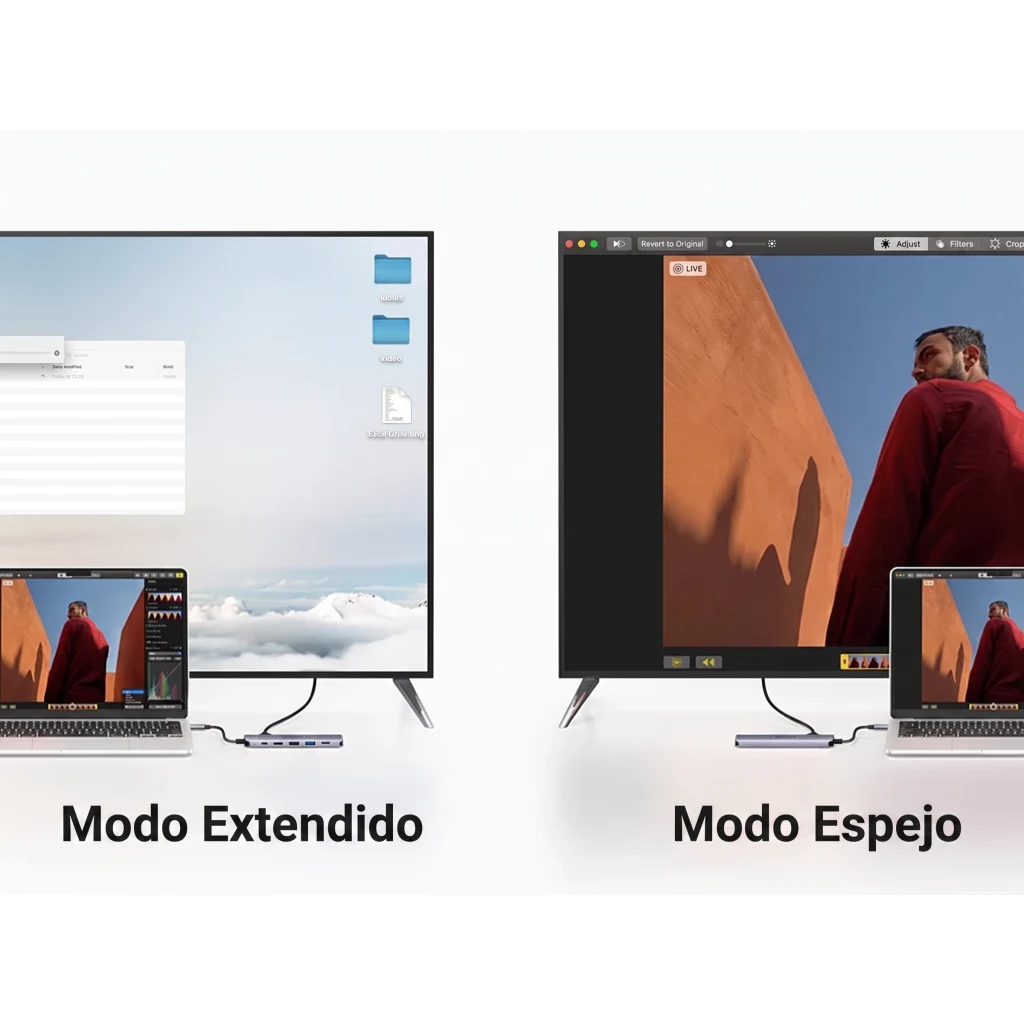 Imagen 7 de Hub Multipuerto UGREEN USB-C. Entradas 2*USB 3.0 A+USB-C+HDMI 4K+SD/TF+PD