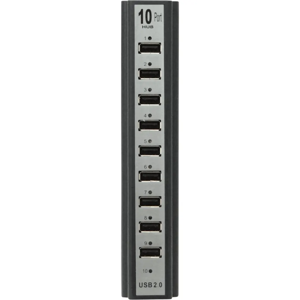 Imagen 6 de Hub Concentrador 10 Puertos USB 2.0 Cargador 2A 5VDC/10W