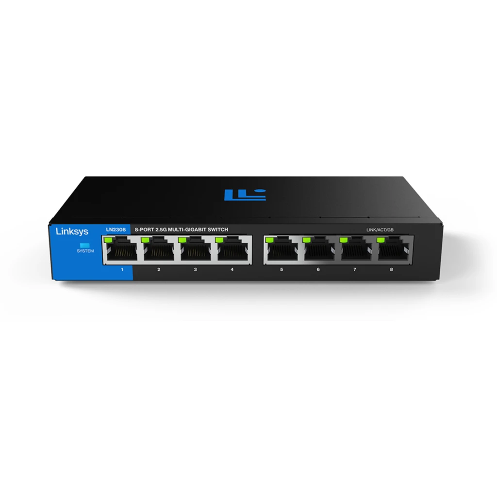 Switch Linksys LN2308 8 puertos 2.5G Multigigabit, No Administrable